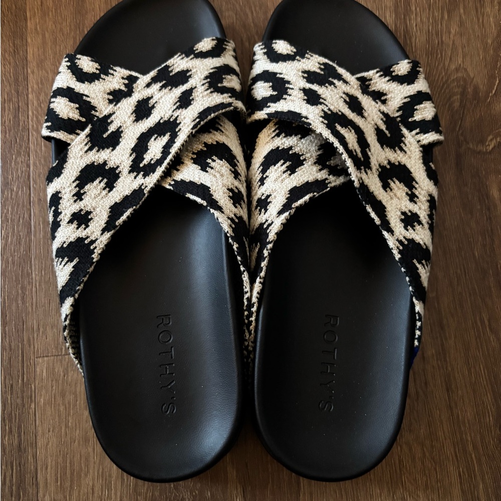 Rothy's Black and White Women's Sandals